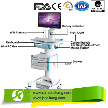 Krankenhaus-mobiler Doktor Workstation Trolley